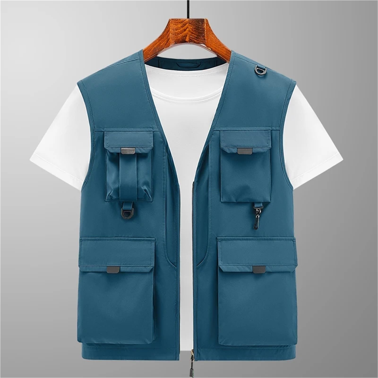 Gilet multitasche di grandi dimensioni for uomo e donna, for attività all'aperto, for pesca, fotografia, abbigliamento da lavoro, casual, cargo, giacca per Fotografi