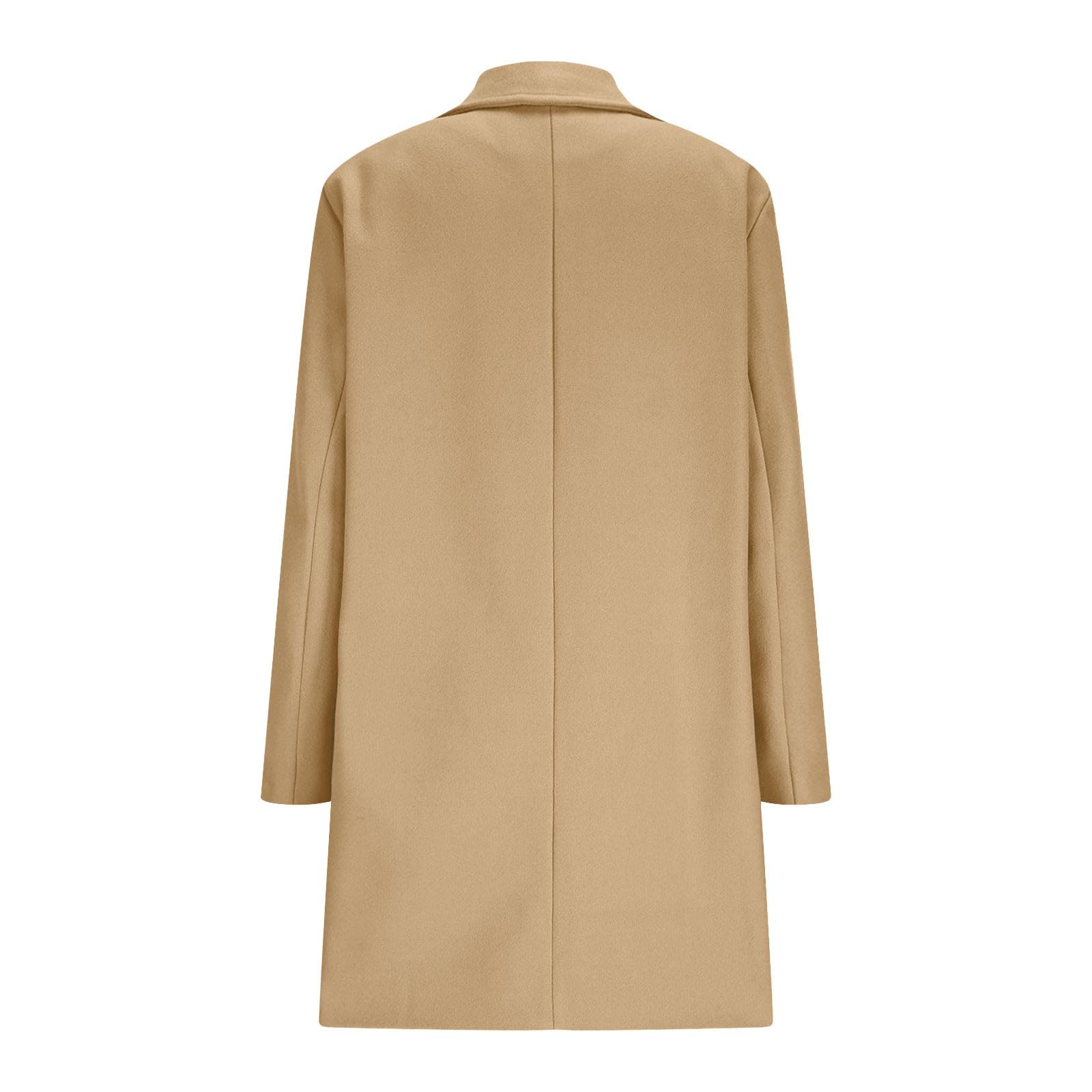 HAOLEI Abrigo Larga para Niñas y Niños,Abrigos de Lana Manga Larga de Cuello de Muesca con Botones Elegante Cálido Cómodo Gabardina con Bolsillos para Otoño e Invierno Ropa Adolescente 5-14 Años