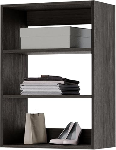 Miniatura 16 de Modular Closets Vista Collection - Unidad organizadora de armario integrada de madera con torre corta (blanco, 25.5 pulgadas de ancho)