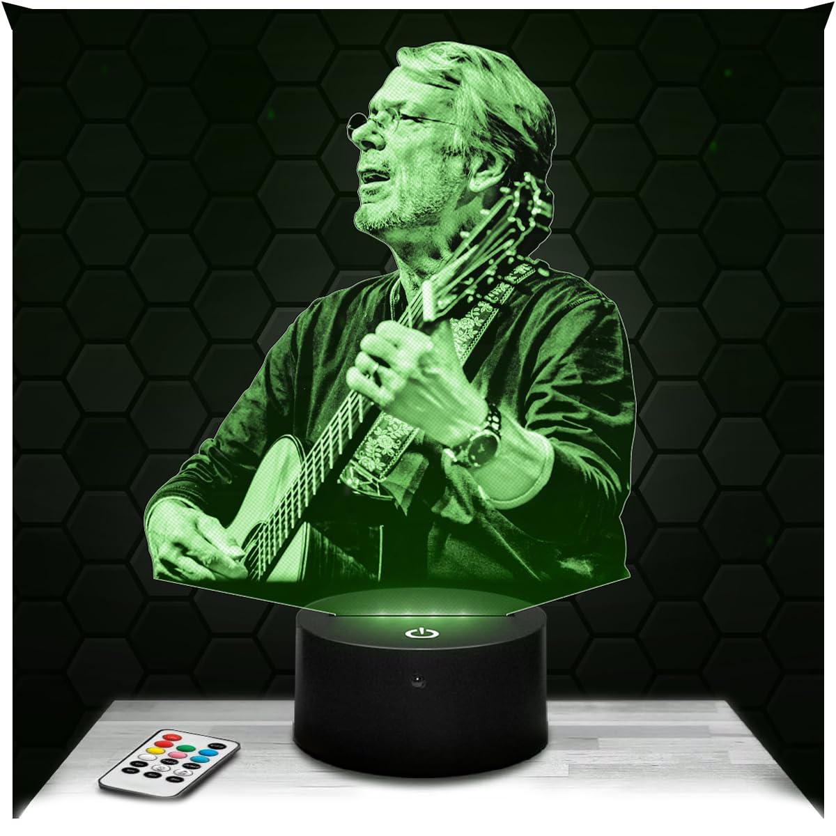 Lampephoto.fr - 3D Lamp Reinhard Mey German Singer, Touch LED Night Light, 3D Hologram Effect, Christmas Birthday Gift Idea for Men and Women, Bedroom Decoration Object