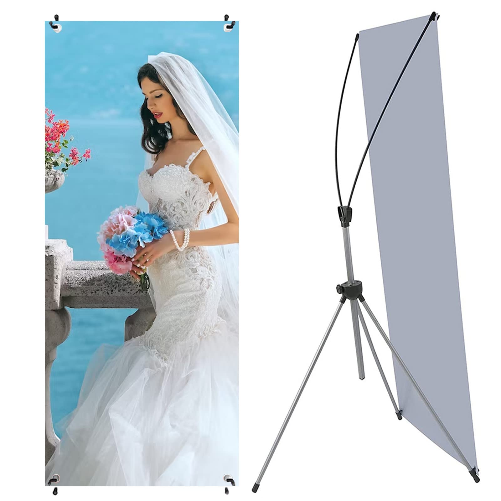 Premium X-Bannerständer 61 X 183 Cm – 4 Stück Mit Tragetasche Für Messen, Läden & Events