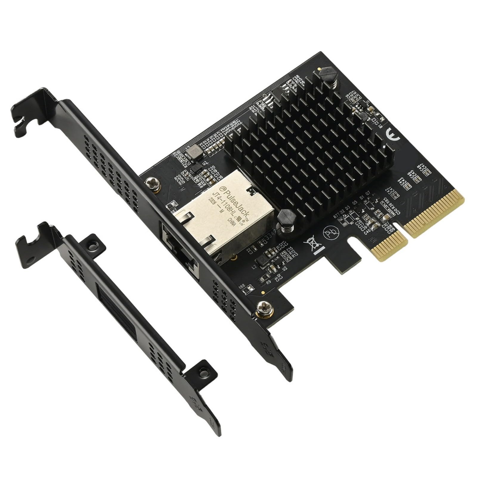 Carte réseau PCIE 10 Gbit/s Carte d'interfaces Single Port 1G/2.5Gbps/5Gbps/10Gbps Adaptateur réseau pour serveur professionnel Outil