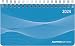 Produktbild Querkalender Mini PP-Einband blau 2024 - Tisch-Kalender - Büro-Planer 15,6x9 cm - 1 Woche 2 Seiten - Ringbindung - Alpha Edition