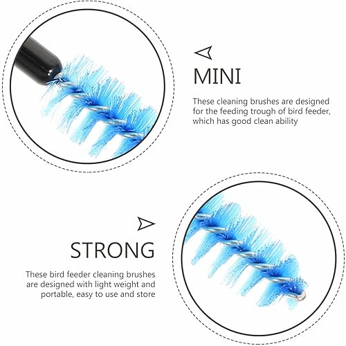 Miniatura 3 de Yardwe Cepillo de botella de colibrí, alimentadores de colibríes, 20 piezas, mini cepillo de tubo de nailon, piezas de alimentador de colibrí,