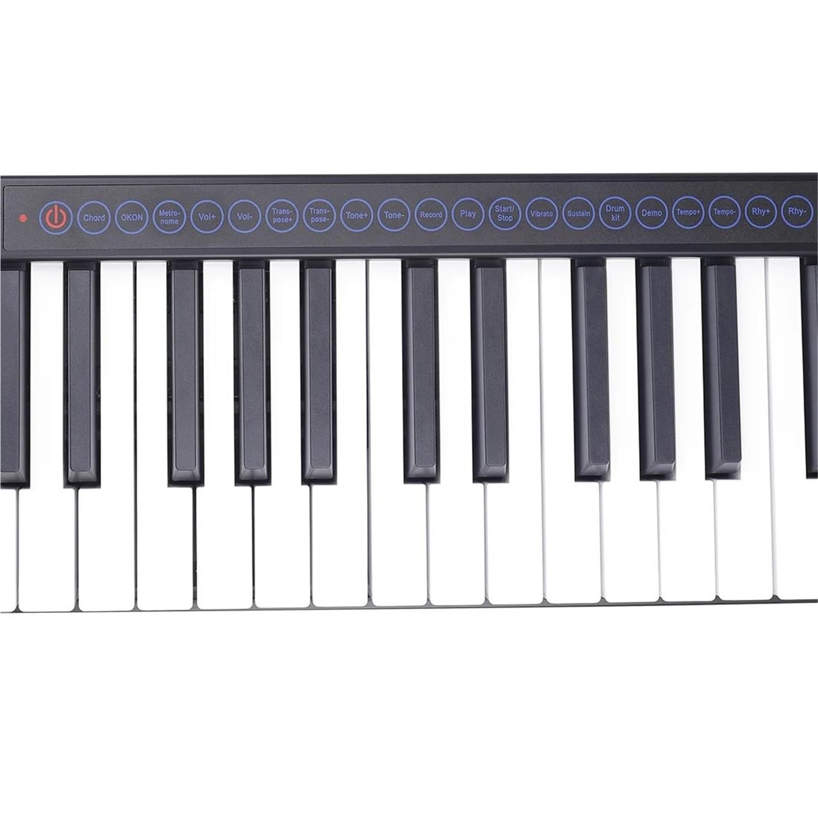 Tastiera Digitale Per Principianti Strumento Musicale Digitale 61 Tasti Bianco Nero Pianoforte Organo Tastiera Elettronica(White)
