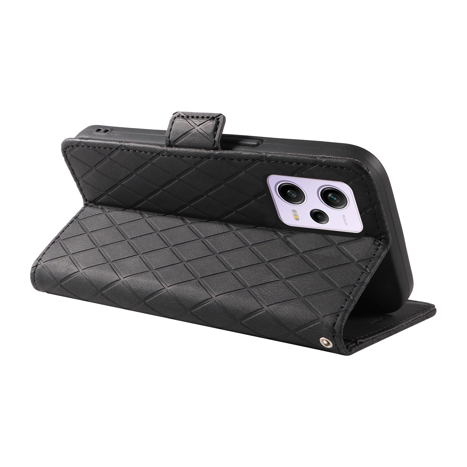 Cover Portafoglio In Pelle PU Per Xiaomi Redmi Note 12 Pro Plus 5G, Con Supporto E Slot Carte, Viola - 2