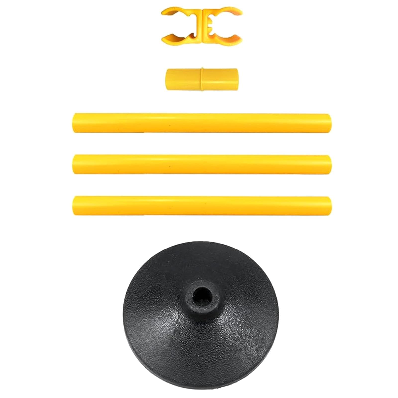 rockible Soccer Agility Pole Soccer Training Hurdles Coaching Pole with Base Multipurpose Slalom Pole Equipment for Lawn Football Yard