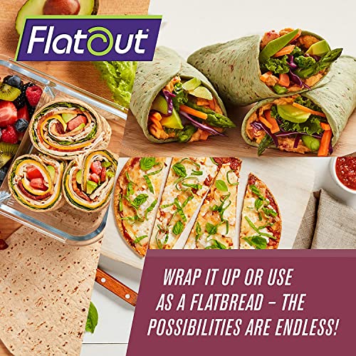 Flatout Flatbread, Multigrain With Flax, Perfect For Use As Sandwich Bread, Pizza Crust, Tortillas, Wraps And More, 8 Flatbreads, 6 Pack #TOP4