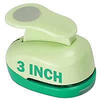 Vista 1 de Circle Punch - Perforadora para manualidades de 3 pulgadas, grandes círculos para manualidades, color verde, hecho a mano, papel grande