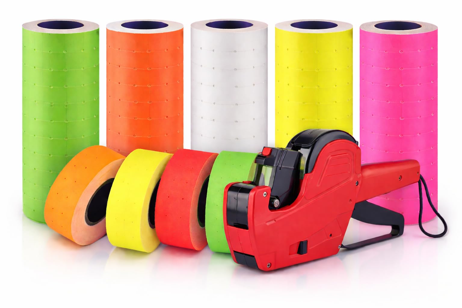 Colourful Pricing Gun Labels 12 x 21 (2500, Yellow, 12 x 21)