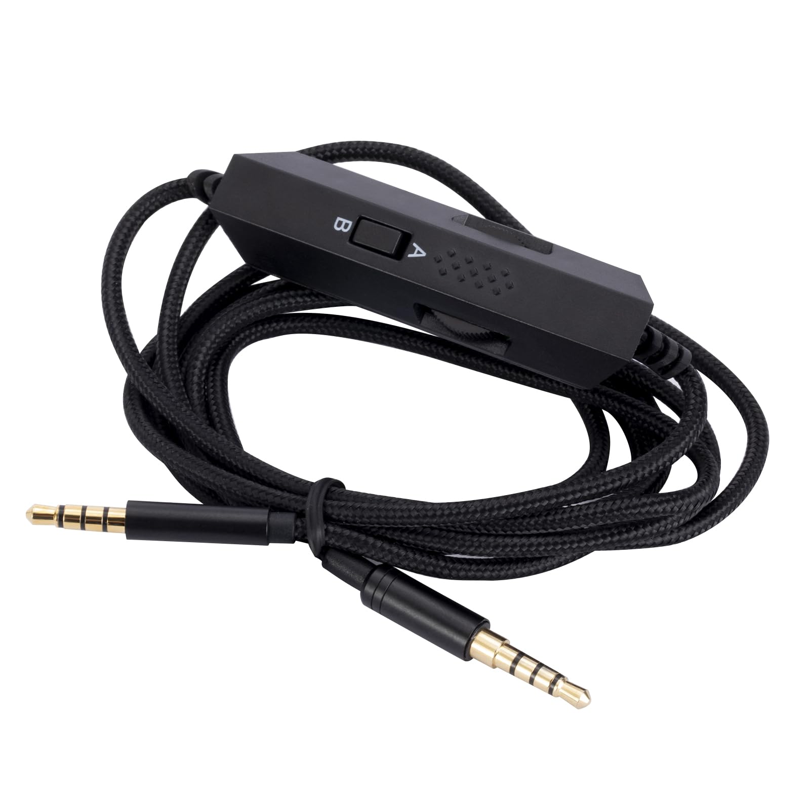 UNCLE LIGHT G PRO X G233 G433 G PRO Replacement Cable, Compatible with Logitech G PRO X G233 G433 G PRO Gaming Headsets, 3.5mm Headsets Aux Cord, Inline Mute, Volume Control, 2 Meters, Black