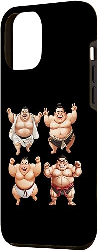 Miniatura 2 de iPhone 13 Pro Max Funny fat sumo wrestler 4 sumo wrestlers Case