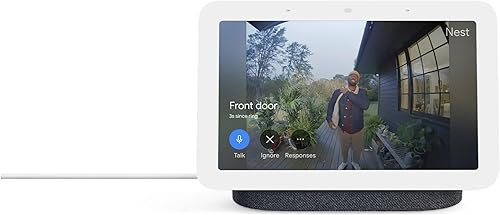 Google Nest Hub - Pantalla inteligente de 7" de 2 generación con Google Assistant, color carbón