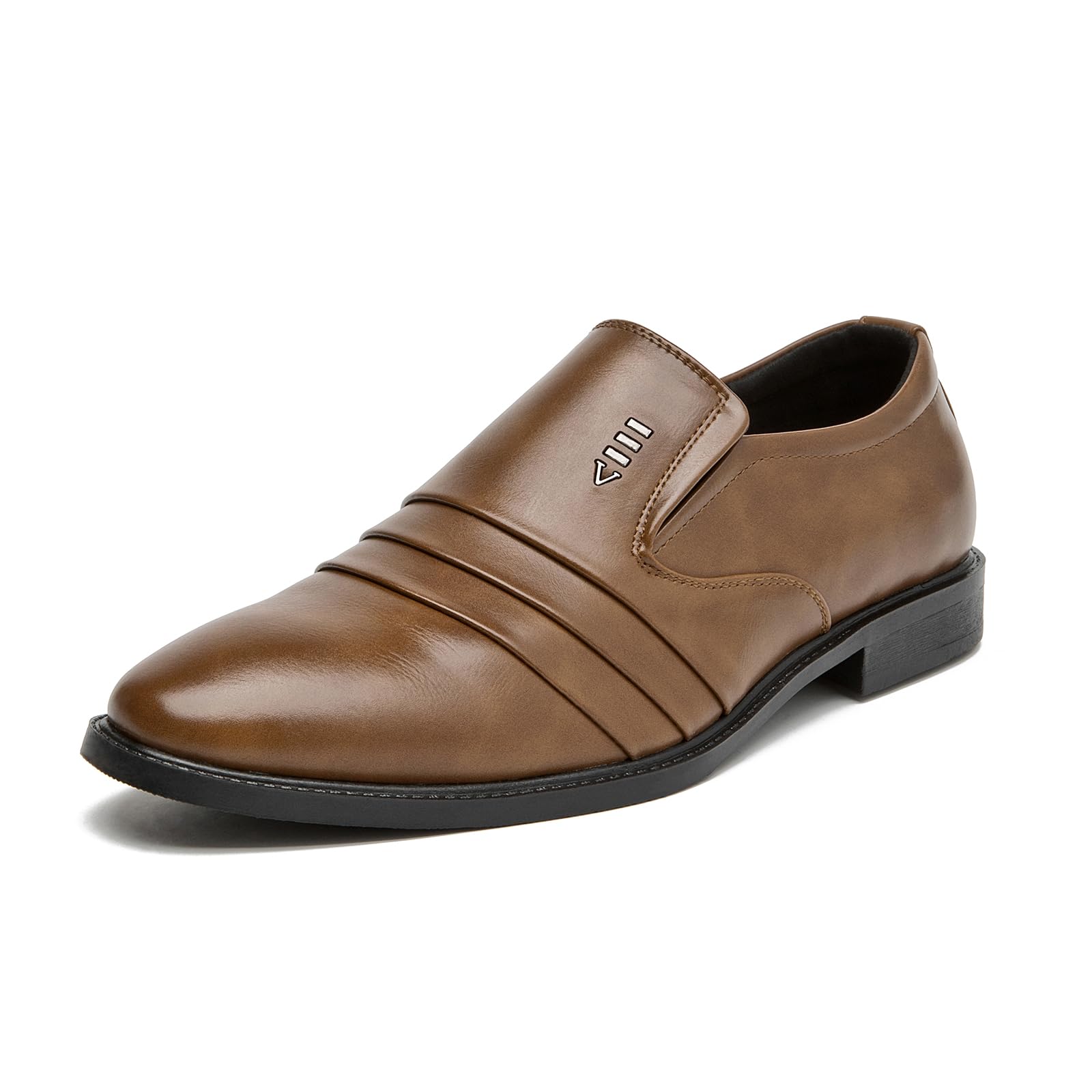 Mens Dress Shoes Oxfords Uniform Business Slip On Formal Soft Classic Wedding Casual Modern Work Shoes Black US6-15