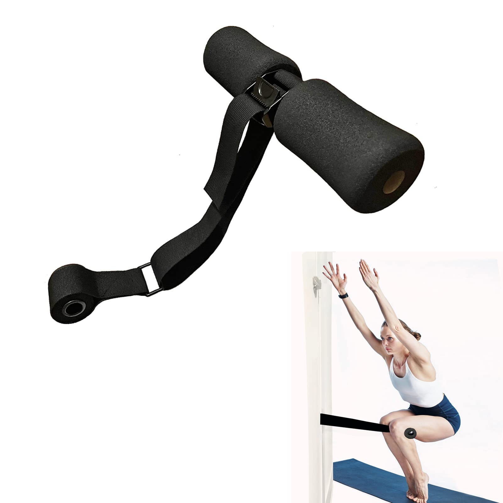 Nordic Hamstring Curl Strap,Nordic Hamstring Curl Style Hamstring Curl Machine–Stable Design for Hamstring Curls Spanish Squats,Sit-ups,Core Training,Squat Abdominal Fitness Strength Training