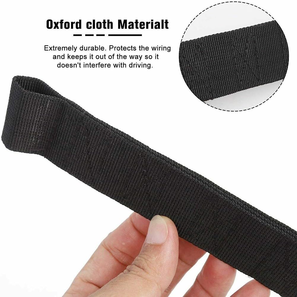 Cinghia di limitazione per portiera per Jeep Wrangler CJ YJ TJ JK JKU - Materiale in nylon resistente, aggiornamento robusto, previene l'apertura, confezione da 2 pannelli interni