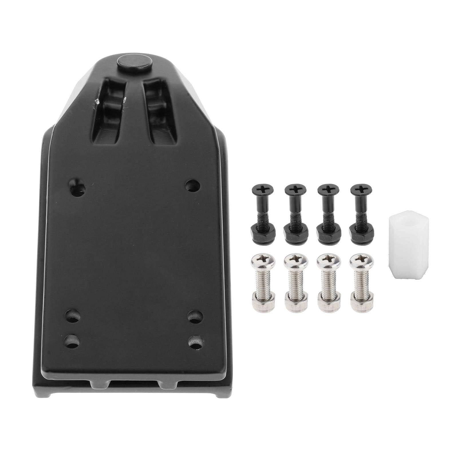 Générique Premium Truck Universal Skateboard Refit Surf Rail Adaptateur Manoeuvrable Surfboard Adapter Support Rack Mount Vis Écrous PU Bushing, Noir