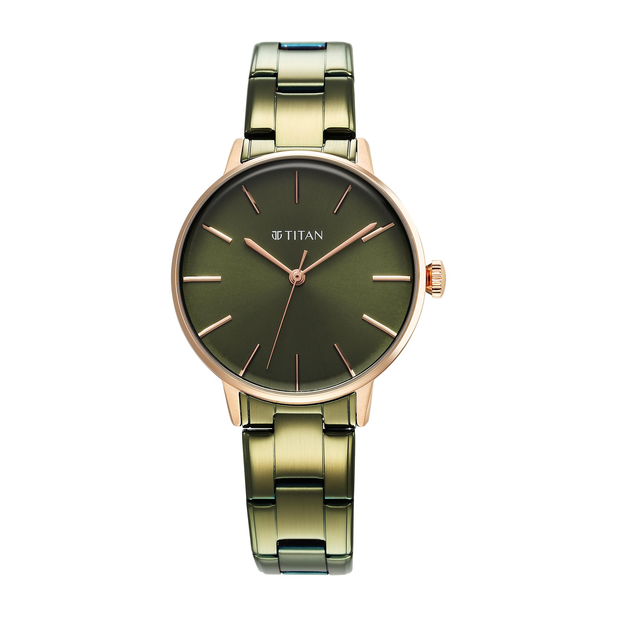 Titan TGIF Quartz Analog Green Dial Green Stainless Steel Strap Watch for Women-NS95248KM03 (B0CCWBNX4B) Amazon Price History, Amazon Price Tracker