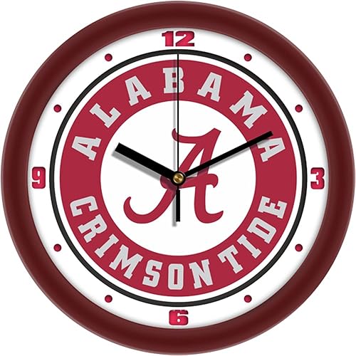 SunTime NCAA Alabama Crimson Tide - Reloj de pared tradicional