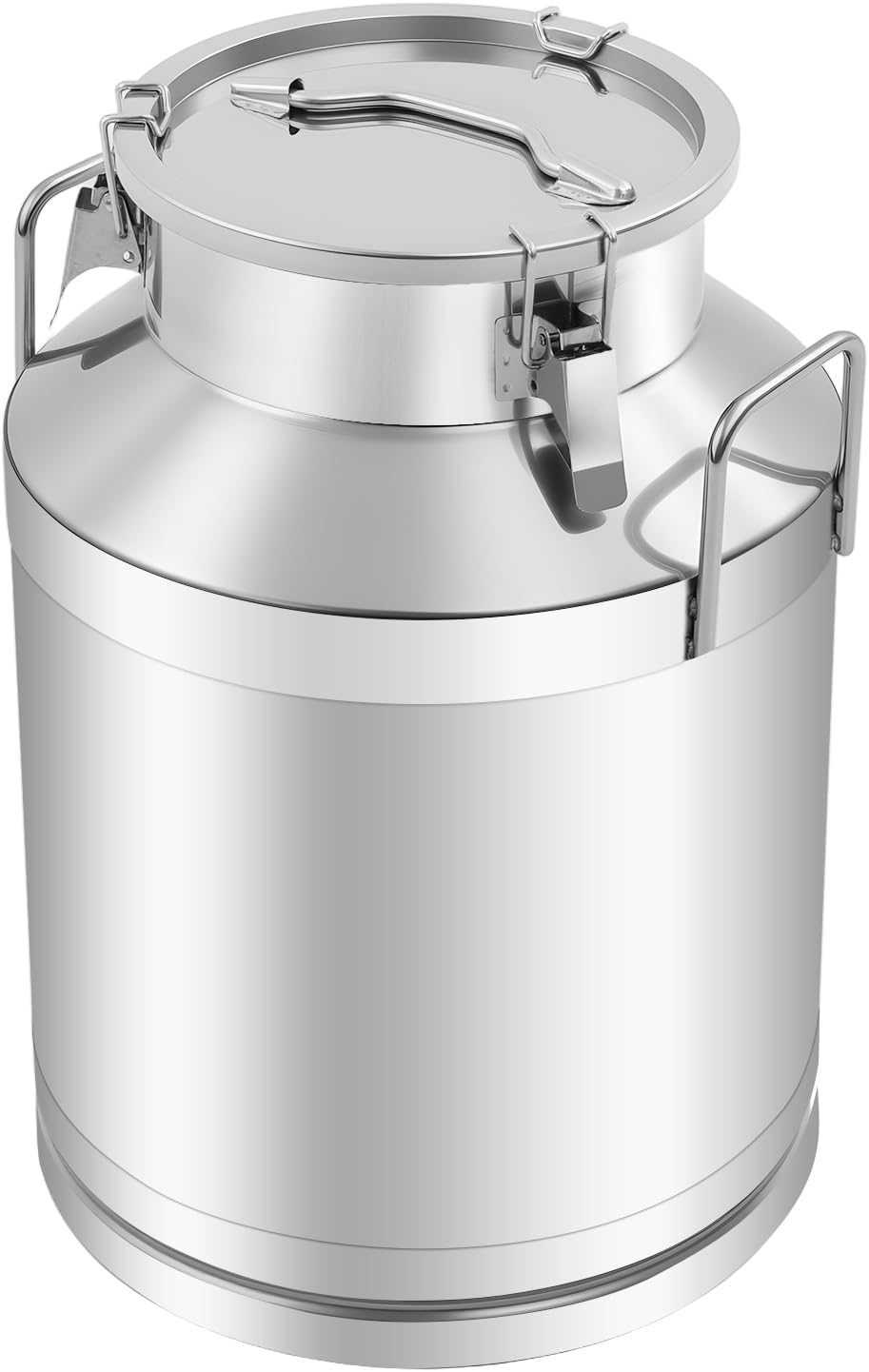 50L Stainless Steel Pail Milk Can Bucket - 13.2 Gallon Heavy Duty Liquid Storage Jug with Sealed Lid & Carry Handle for Wine, Water, Beer, & Versatile Transport