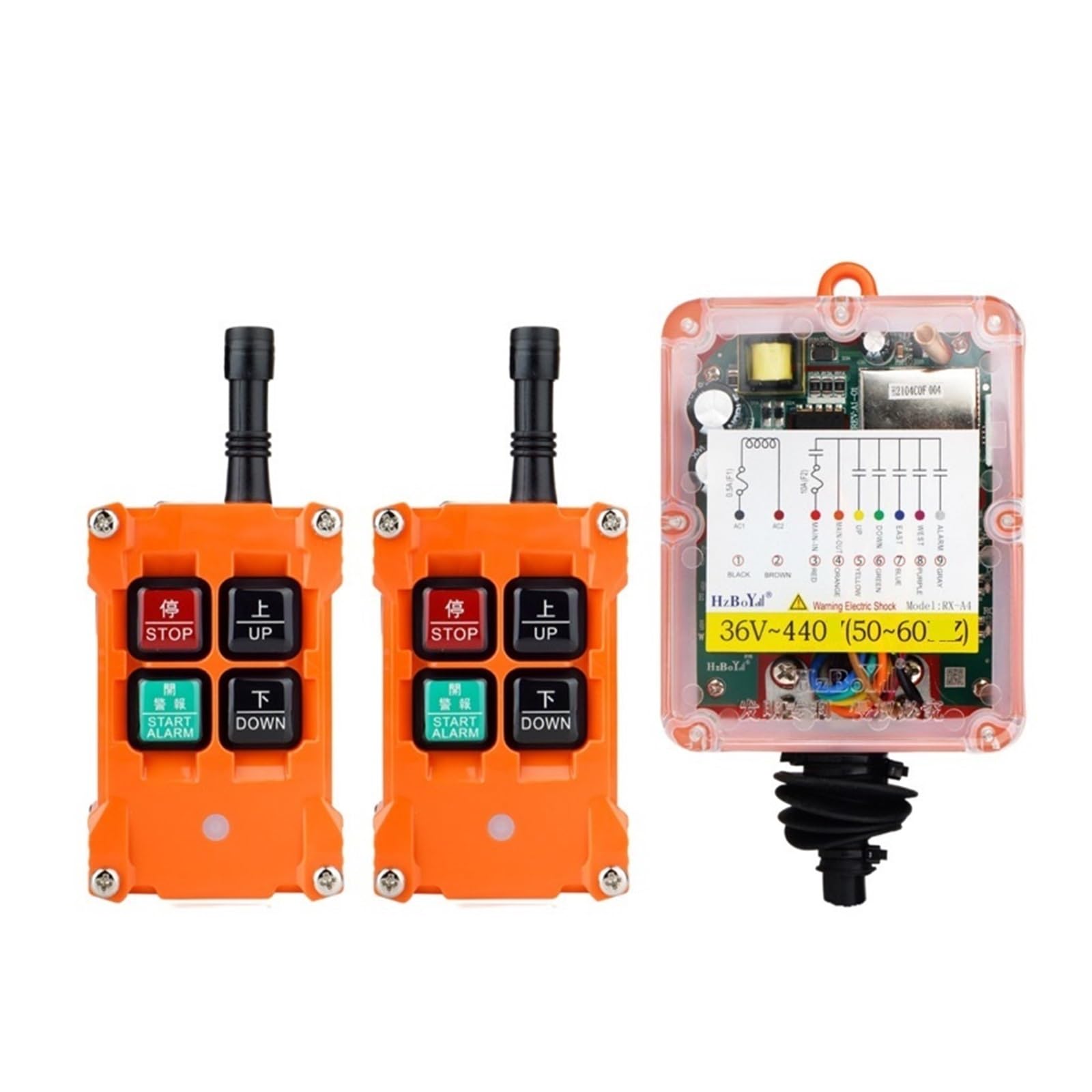 JVDDI F21-2S Hoist Crane Transmitter And Receiver Industrial Remote Control(2T1R AC36V-440)