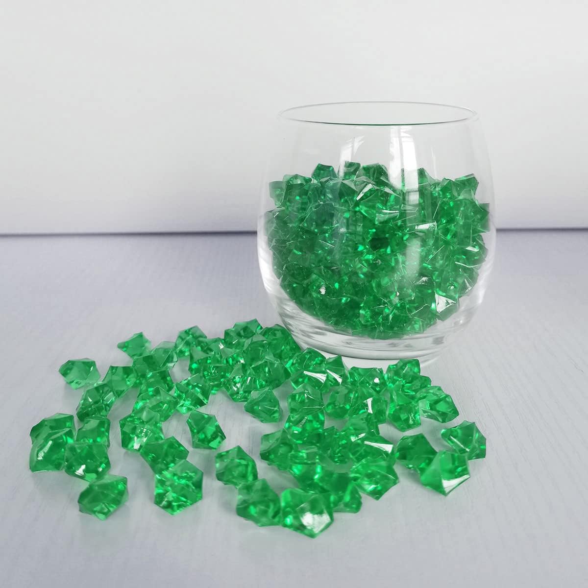 Acrylic Ice Cubes Clear Rocks Plastic Diamonds Vase