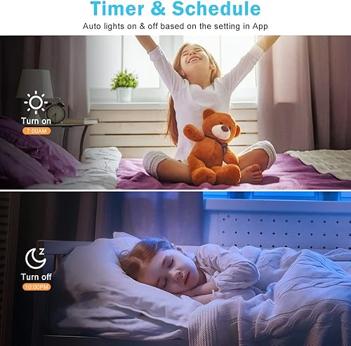 Miniatura 5 de inShareplus Iluminación empotrable inteligente de 2 pulgadas, WiFi negro LED Downlight 5W 120V, regulable RGBCW 2700-6500K cambio de color,