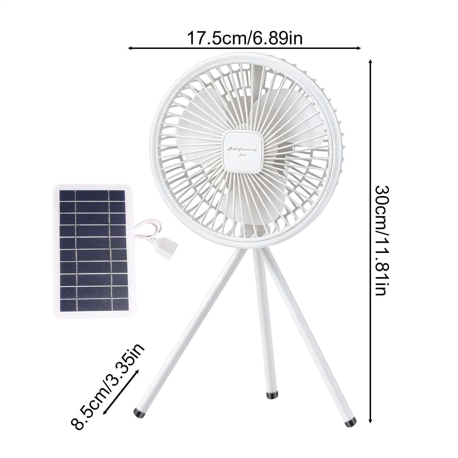 Ventilatore solare soffiatore da pavimento e scrivania con supporto a