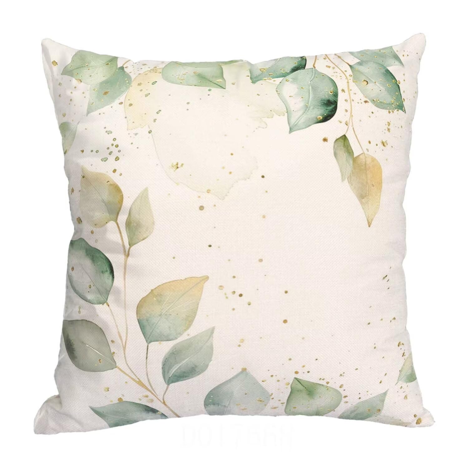 Fundas Cojines SuavesHojas Fundas Cojines Cuadradas Suaves Funda Almohada Cojines Suaves Sillas Jardin para Oficina Jardín Cama Sofá Banco Interior o Exterior Juego de 4 Funda Cojin Verde mu-442