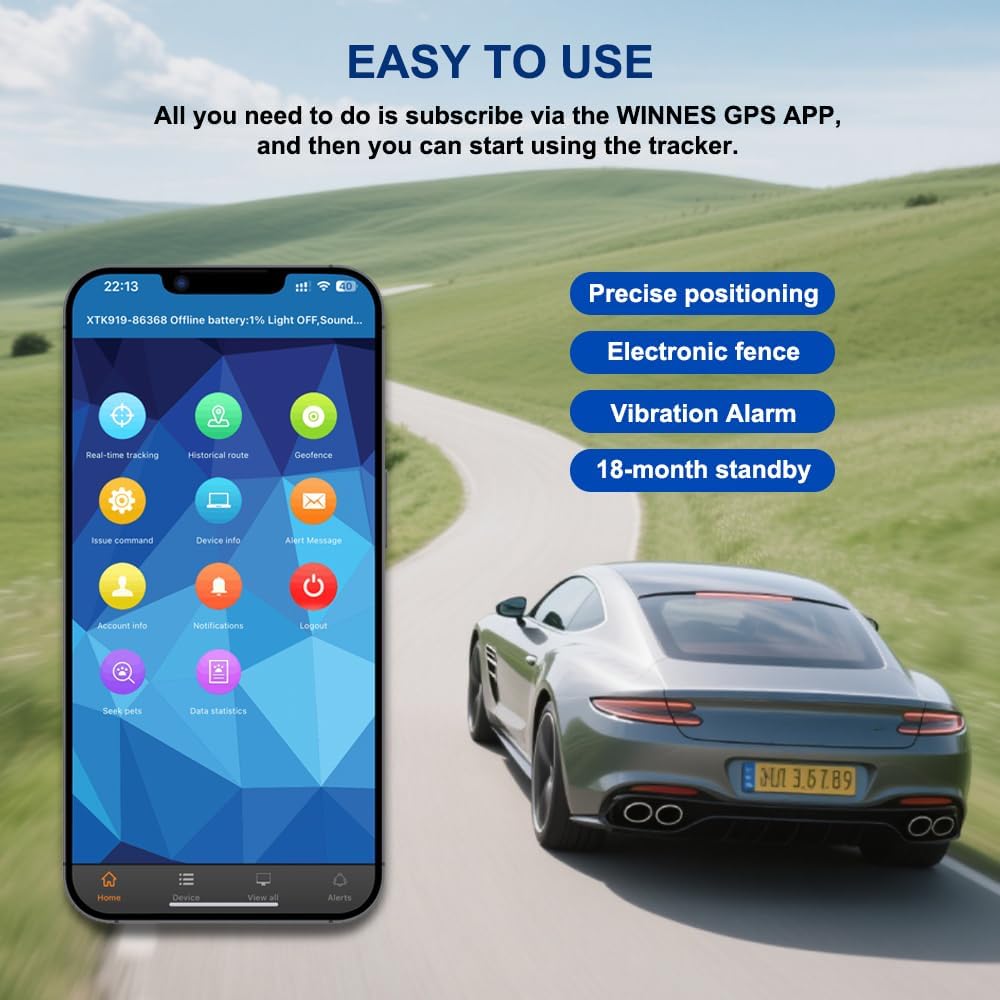 GPS Tracker for Vehicles No Subscription TK905C 240 Days Long Battery Life Car GPS Tracking Device Hidden Magnetic, Waterproof Real-Time SMS Alarm SIM Card Required 4 611R7f4Pi3L. AC SL1000