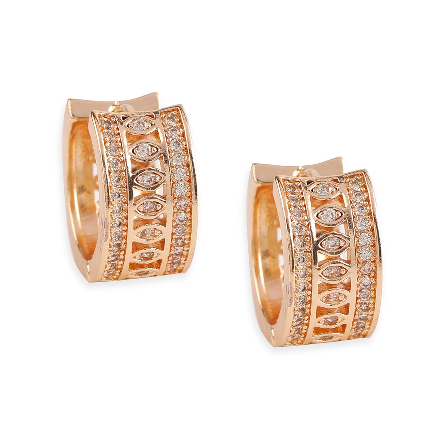 See full amazon price history chart for Rubans 18KT Gold-Plated Cubic Zirconia Studded Circular Hoop Earrings Rubans 18KT Gold-Plated Cubic Zirconia Studded Circular Hoop Earrings (B0D6RHKSRV) Amazon Price History, Amazon Price Tracker