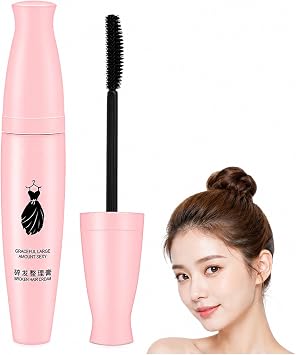 Hair Flyaway Finishing Stick With Built-In Brush, Pink Cream Wand, 1-Pack