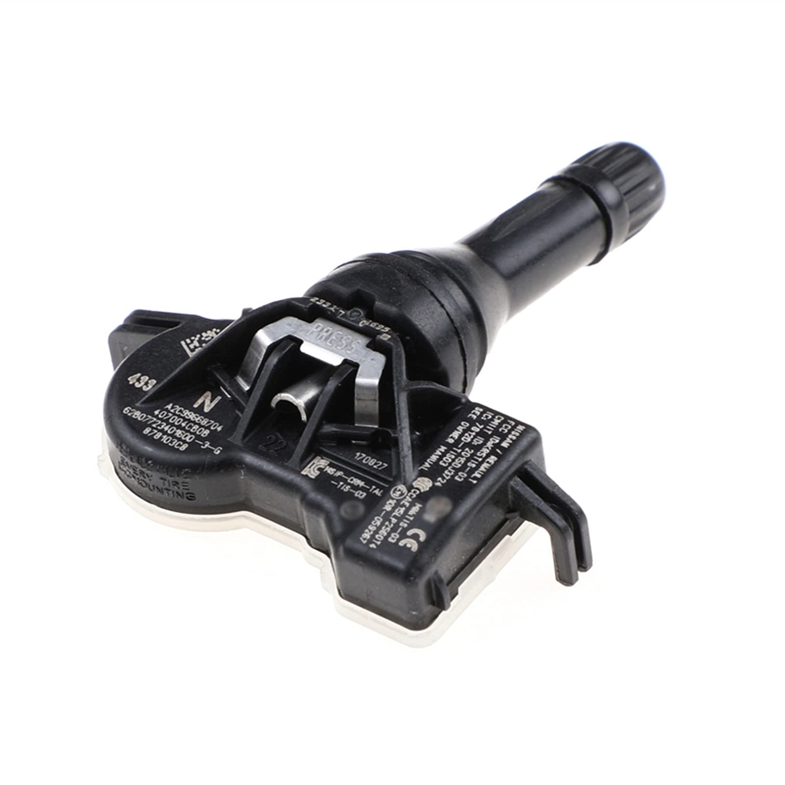 4 sensores TPMS for monitor de presión neumáticos 433M-HZ