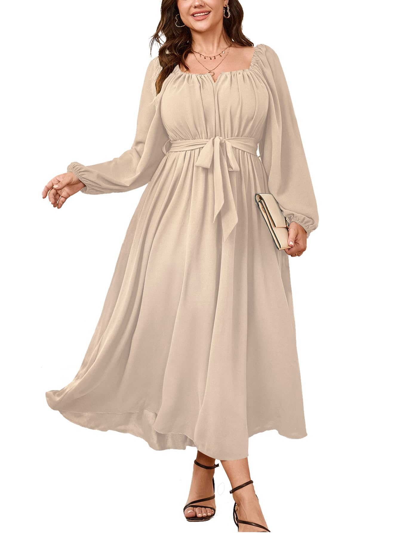 slim fit dress slacks Plus-Size Semi-Formal Soft Tulle Maxi Dress in French Blue – Vireous.Shop main image 0