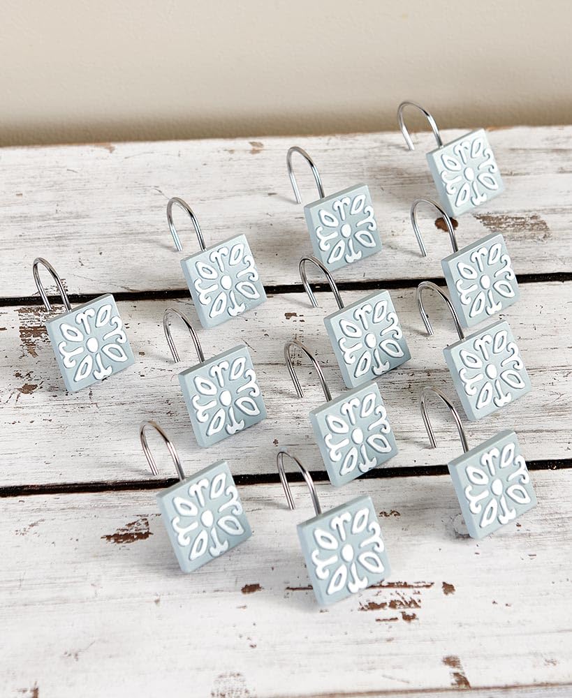 Madeleine Bathroom Collection - Set of 12 Shower Hooks