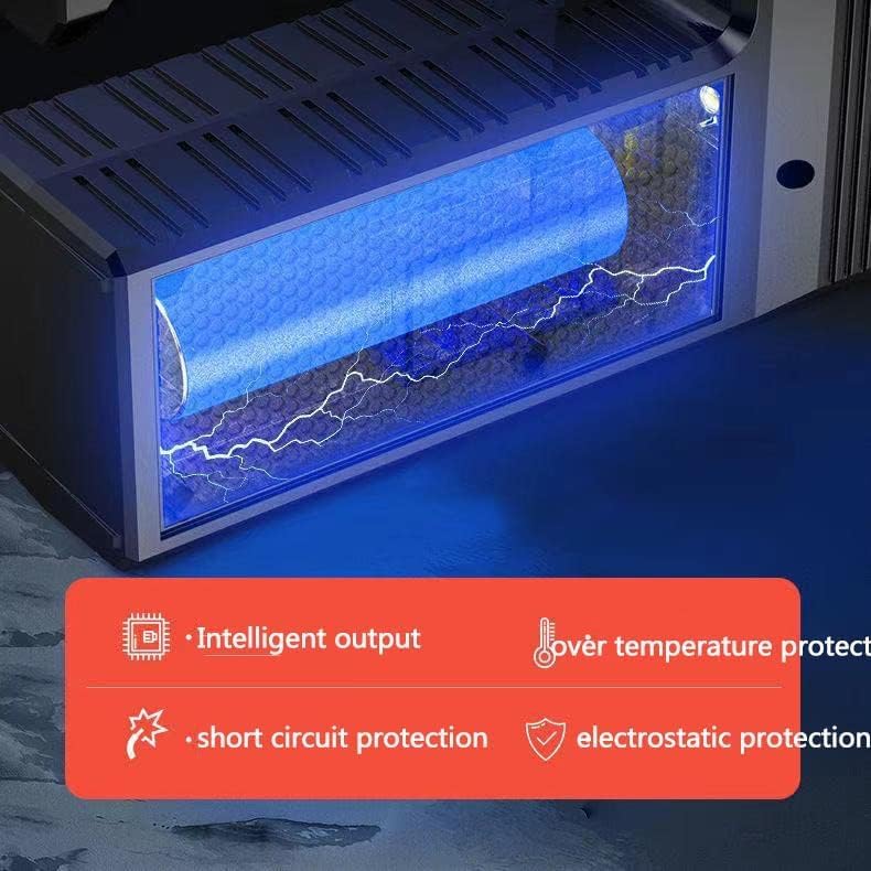 Miniatura 7 de Solar LED reflector proyector USB recargable mano antorcha luz camping lámpara (negro)