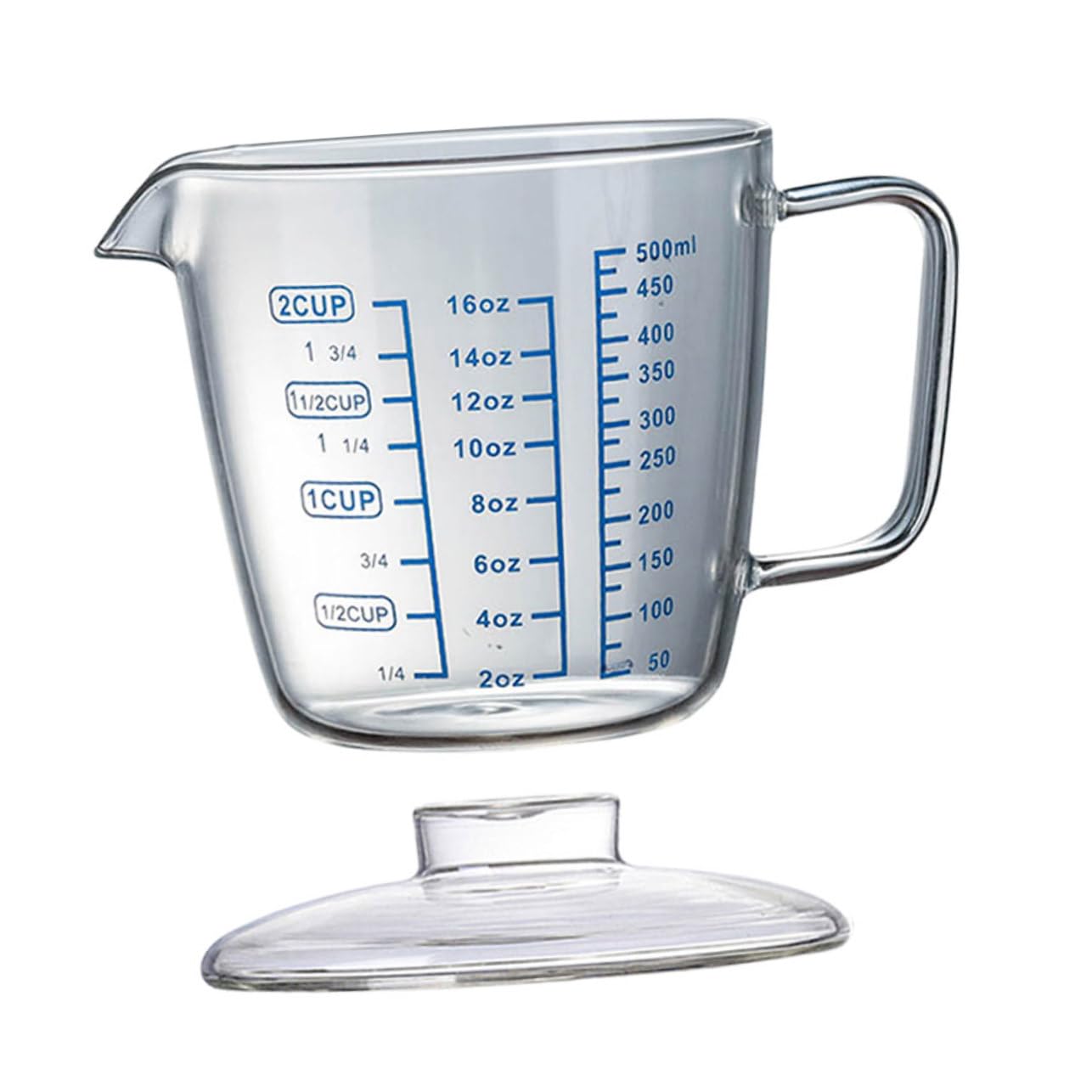 Glas Messbecher Mit Skala Für Heimgebrauch Küche Und Bäckerei Aus Hochwertigem Glasmaterial Und Präzise Zum Messen Von Flüssigkeiten Und Zutaten