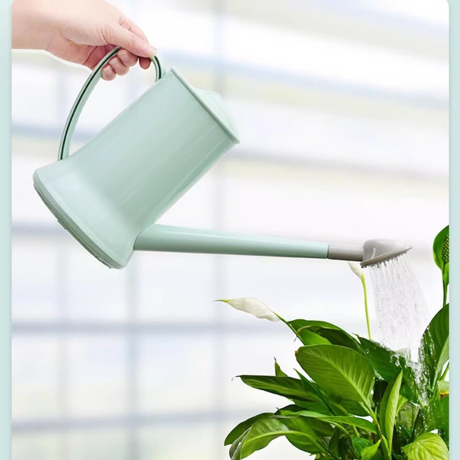 Annaffiatoio Annaffiatoio da 2 litri, soffione doccia staccabile con beccuccio lungo vaso for acqua, vaso for acqua in plastica for irrigazione da giardino con manico, for piante da interno ed esterno