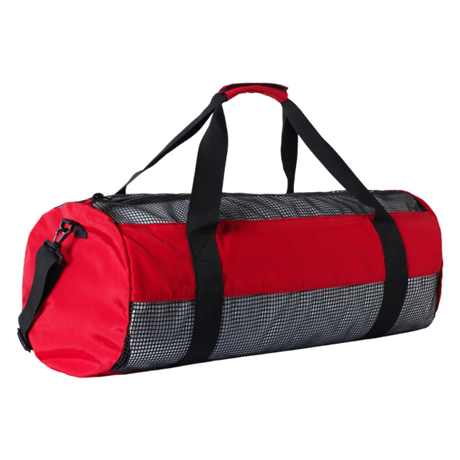 Scuba Diving Gear Storage Bag Practical Adjustable Shoulder Strap Duffel Bag Red-image-15