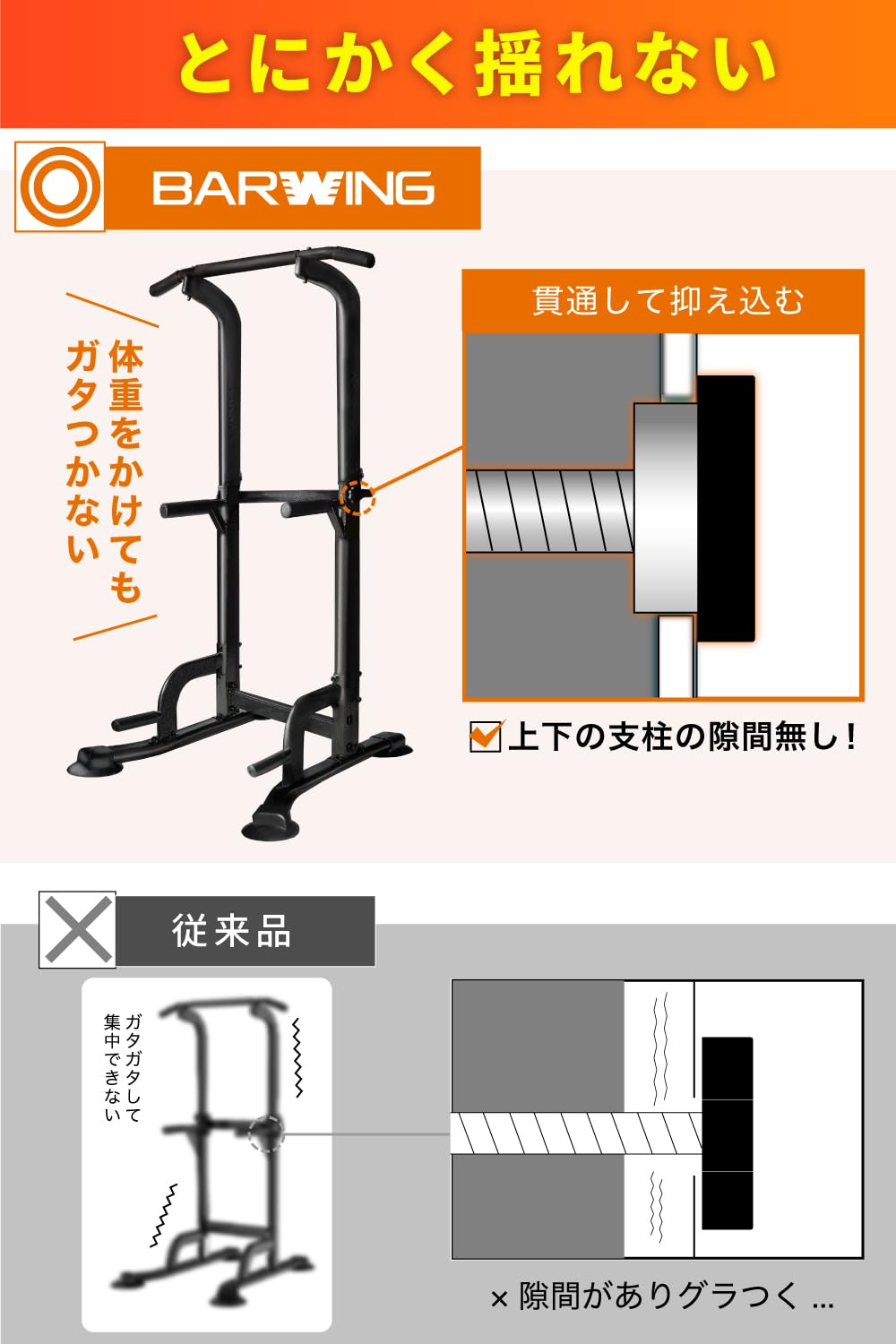Amazon | ぶら下がり健康器 高さ調整14段階 高さ調節 懸垂 懸垂バー 筋