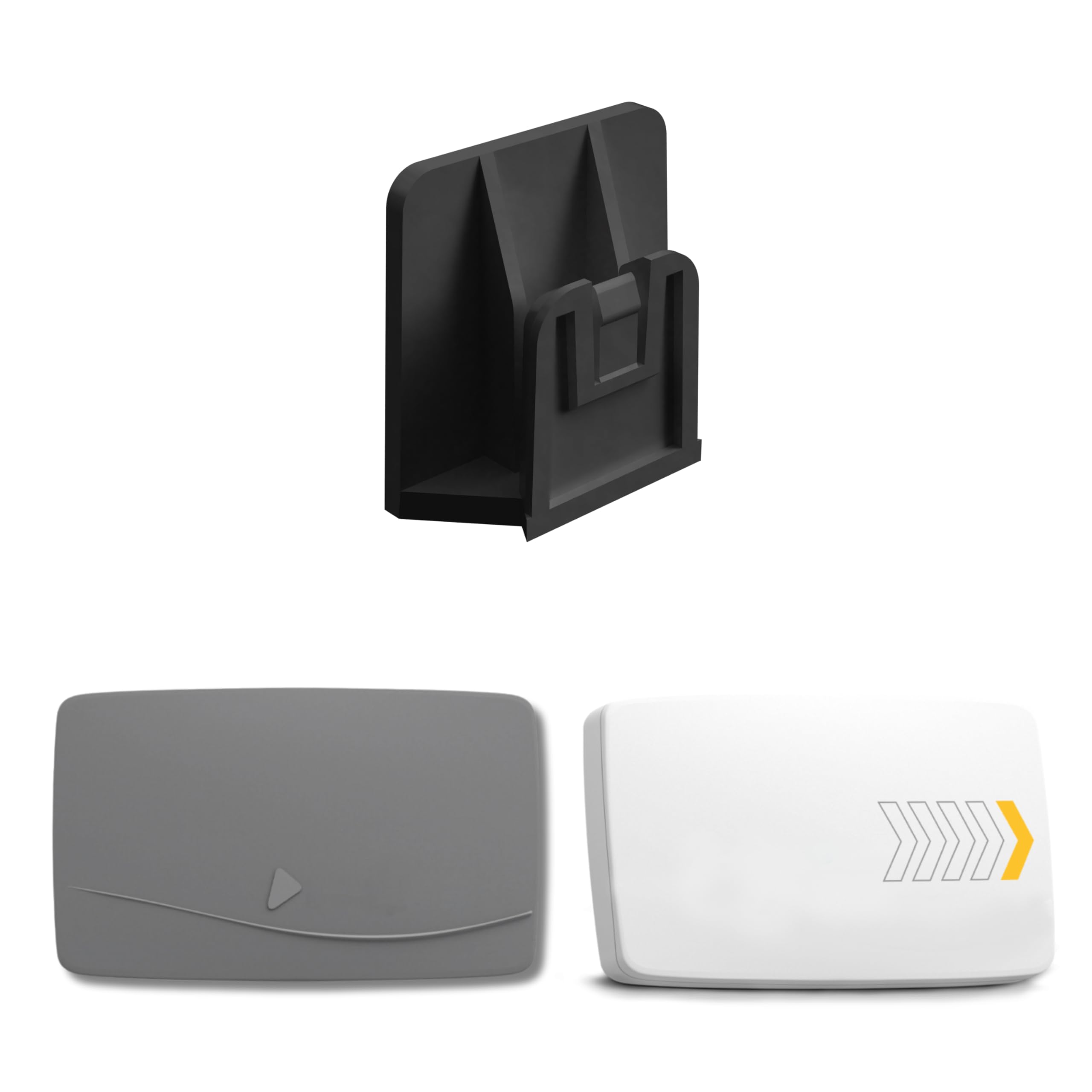 3Drive Clip Supporto per T.Pass, sistema di Telepedaggio, Compatibile con MooneyGo, Montaggio Adesivo (Nero, 1 Pezzo)