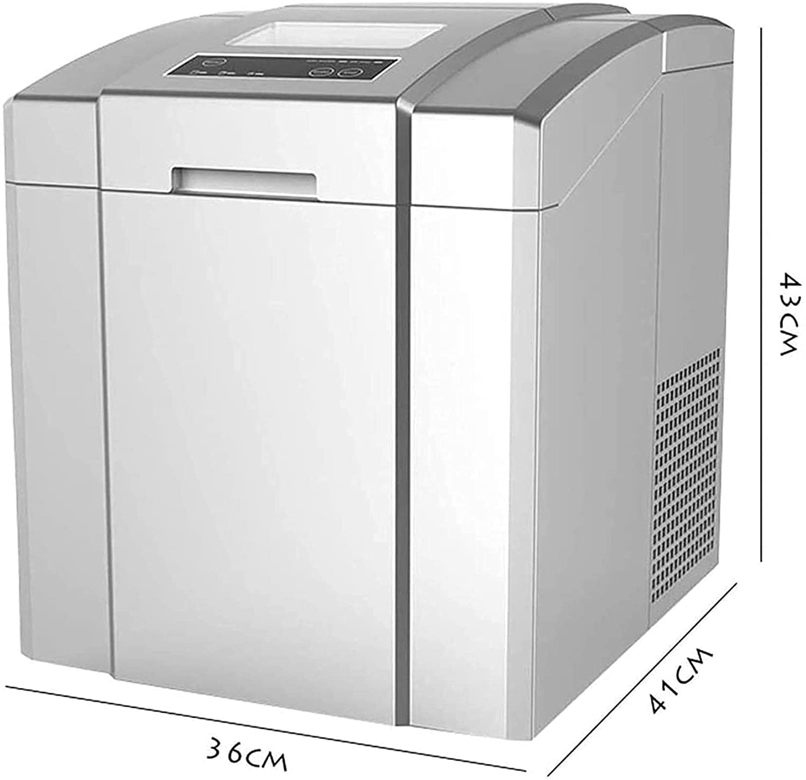 Dntum Ice 25kg 24hrs 12 Cubes Ready In 15mins Portable Electric Ice Maker Ice For Home Kitchen Office Bar Party on Fridge.com - View 2