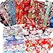 Produktbild ASNOMY 30Pcs Baumwollstoff 100% Baumwolle Patchwork Stoffe 20 cm x 25 cm Japanischer Stil bedruckte Oberseite Baumwolle Stoffbündel Quadrate Quilten Nähen Patchwork Tücher DIY Scrapbooking Kunst