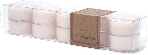 Eco Candle Co. Velas de té, encantadoras, paquete de 10 aromas de lavanda, palo de rosa, orquídea, bergamota, madera de cedro y almizcle Vasos de