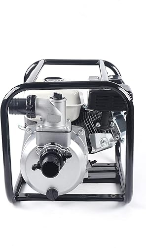 Miniatura 6 de Bomba de agua con motor de gasolina de 2 pulgadas, bomba de transferencia de agua de alto flujo de gasolina de 4 tiempos de 6.5 HP de 4 tiempos,