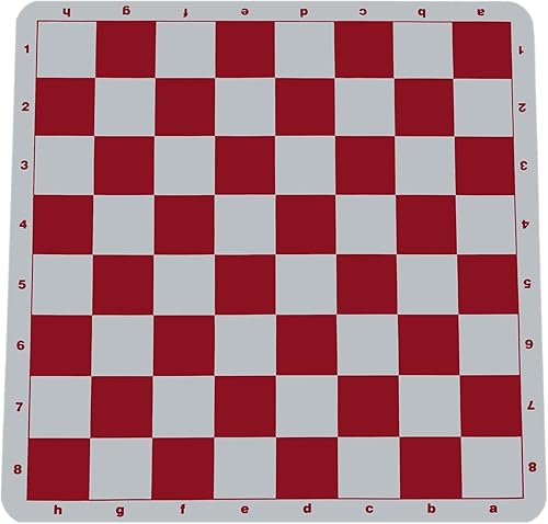 Miniatura 5 de WE Games Juego de ajedrez compacto definitivo con tablero de ajedrez de silicona roja