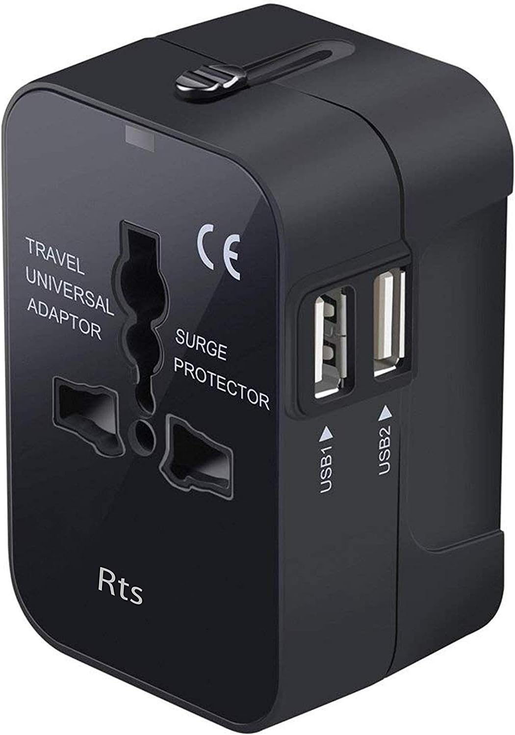 eFix USB Universal Travel Adapter, International All in One Worldwide Travel Adapter and Wall Charger with USB Ports with Multi Type Power Outlet USB 2.1A,100-250 Voltage Travel Charger(Multi Color)