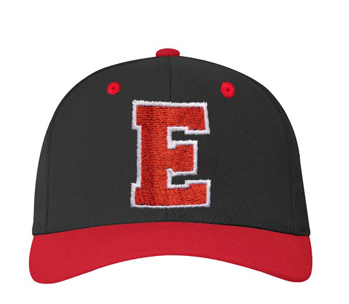 4sold ABC Letter and 23 Numbers Snapback Cap in Red Black/White with Letters A to Z (e)