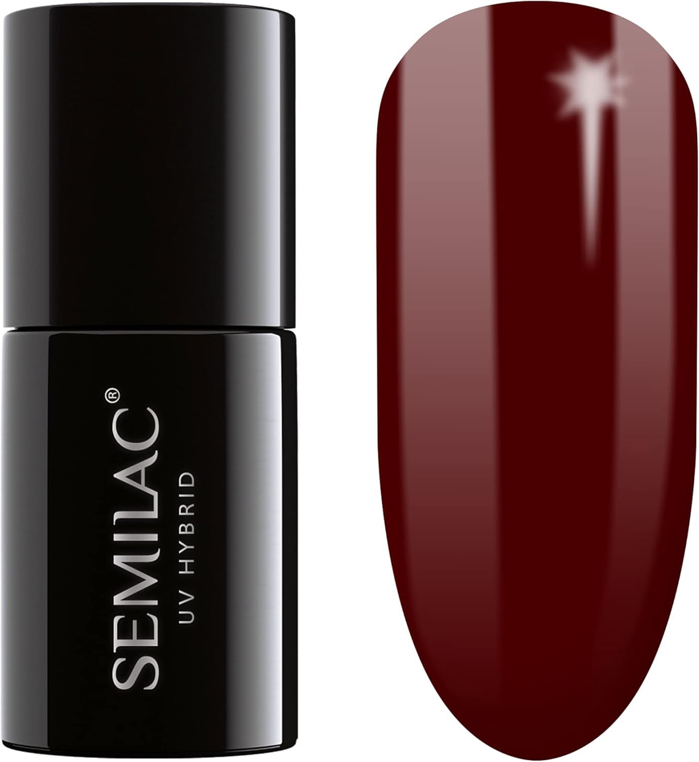 SEMILAC 029 Expresso Nail UV Gel Polish | Long Lasting and Easy to Apply | Soak off UV/Led | Perfect for Home and Professional Manicure and Pedicure 7 ml