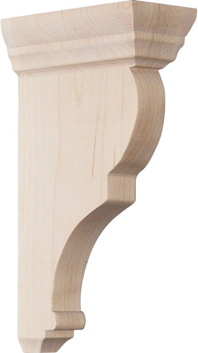 Ekena Millwork CORW02X05X10RJGM Medium Rojas Wood Corbels, 2 1/2"W x 5 1/2"D x 10"H, Mahogany